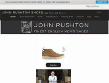 Tablet Screenshot of johnrushtonshoes.com